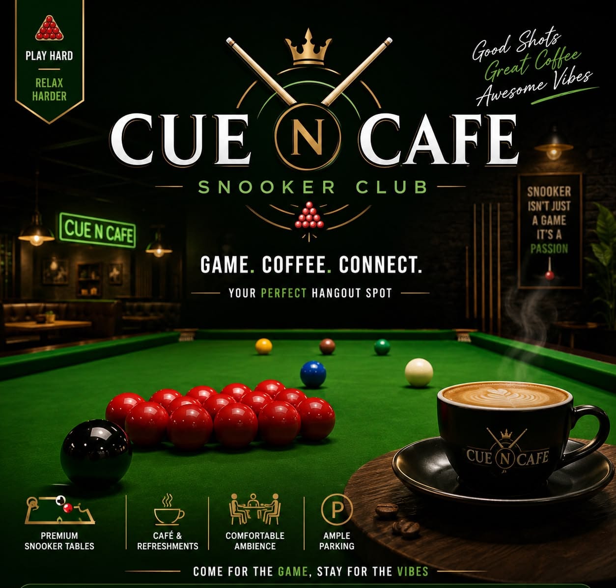 Cue N Cafe Snooker Parlour