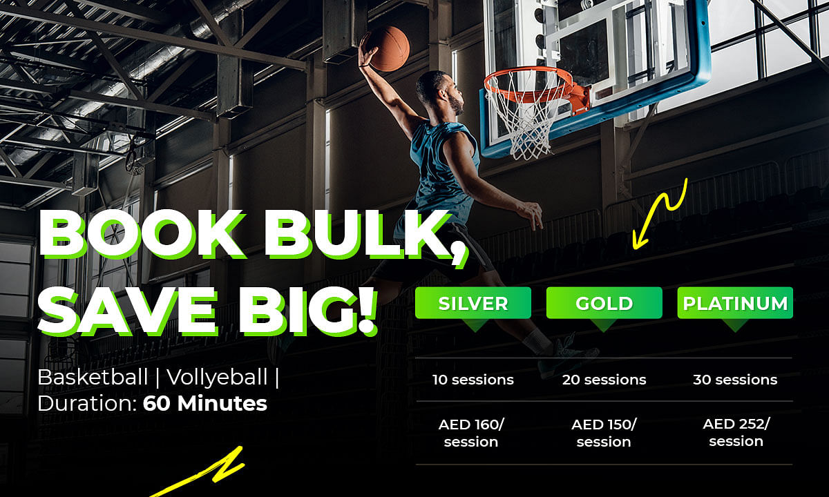 Zabeel Sports District : Book Bulk, Save Big (Basketbal/Volleyball)