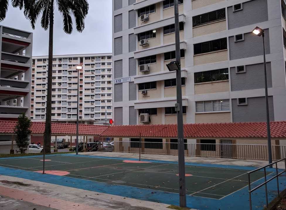 Outdoor stage area