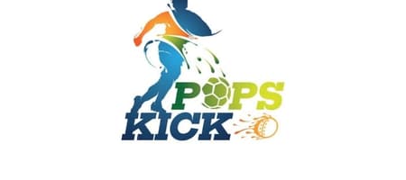 Pops kick football turf