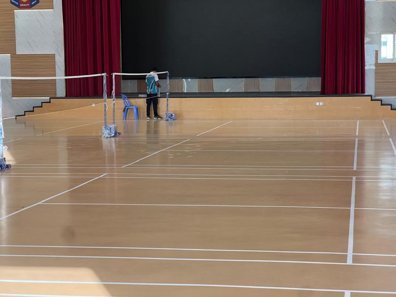 Zen Star AC court Badminton Apple International Community School