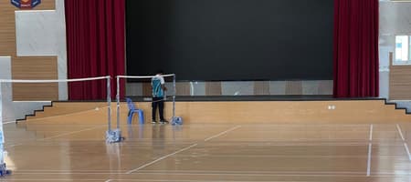 Zen Star AC court Badminton Apple International Community School